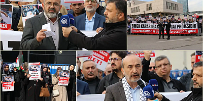 Ankara’da ABD Büyükelçiliği önünde Gazze için protesto: “BMGK’nın Gazze Kararına İtiraz Ediyoruz”