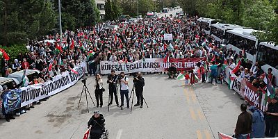 Ankara’da “Küresel İşgale Karşı Küresel Direniş” yürüyüşü düzenlendi