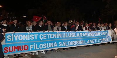 Ankara’da Sumud Filosu’na yönelik saldırı protesto edildi