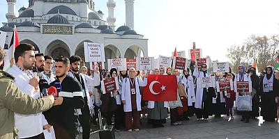 Ankaralı hekimlerden Filistin için sessiz yürüyüş