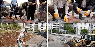 Bağcılar’da Parke Taşı Çalışması Dayanışmayla Yürütülüyor