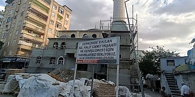 Bağlar 'da Depremde Yıkılan Hz. Halid bin Velid  Cami Hayırseverlerin Yardımı  Bekliyor 