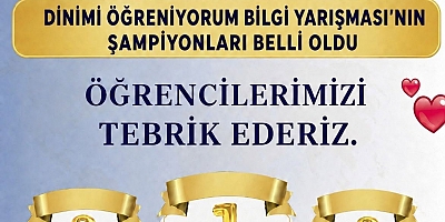 Bağlar’da Yaz Kur’an Kursları Arası Bilgi Yarışmasının Şampiyonları Belli Oldu