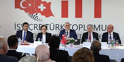 Bakan Işıkhan, İsviçre'de Türkiye'den STK temsilcileriyle bir araya geldi