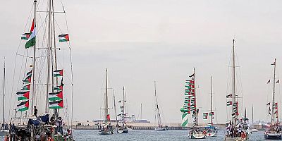 Barselona'dan yola çıkan Sumud Filosu Gazze'ye doğru yoluna devam ediyor