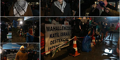 Başakşehir'de boykot nöbeti: İşgal destekçisi firmaların kapatılması talebi