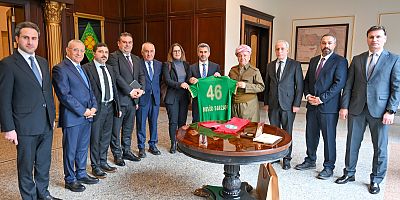 Başkan  Nahit Eren ile Birlikte Erbil’de Mesrur  Barzani’yi Ziyaret Ettiler.