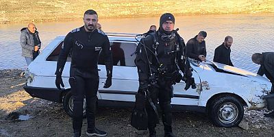 Batman’da baraj gölüne gömülen araç 3 gün sonra bulundu