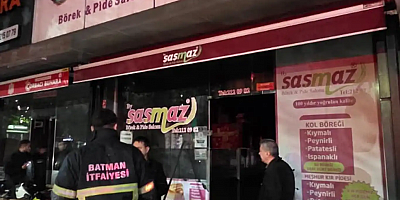 Batman'da börekçi dükkânında çıkan yangın korkuttu