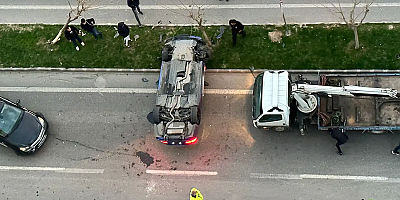 Batman'da otomobil ters döndü: 2 yaralı    