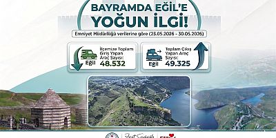Bayramda Eğil’e Yoğun İlgi: Bir Haftada Yaklaşık 50 Bin Araç Girişi