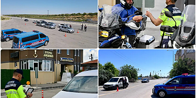 Bayramda trafik denetimleri devam ediyor