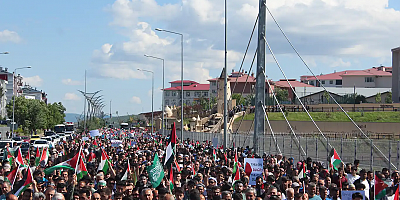 Bingöl’de binlerce kişi Gazze için yürüdü