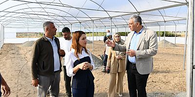 Bismil’de fide yetiştirme serası kuruldu