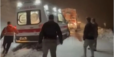 Bitlis’te kar engeli aşıldı: 7 aylık bebek hastaneye ulaştırıldı