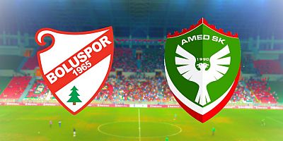 Boluspor -  Amedspor muhtemel 11''ler