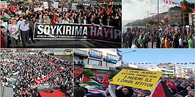 Bursa'da Gazze'ye destek yürüyüşü etkinliği düzenlendi