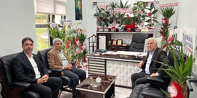 Çermik ve AK Parti İlçe Başkanlığından Çüngüş İlçe Millî Eğitim Müdürü’ne “Hayırlı Olsun” Ziyareti