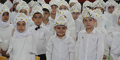 Cizre'de 4-6 yaş kurslarındaki 105 çocuk Kur'an-ı Kerim'e geçti