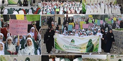 Cizre'de yüzlerce genç kız 