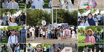 Çocuklardan Gazze için anlamlı mesaj: Gazze'deki çocuklar da özgürce uçurtma uçursun