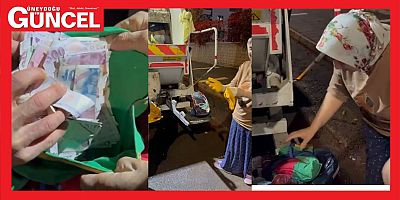 Çöpte Bulunan Para ve Altınları Hiç Tereddüt Etmeden Sahibine Teslim Ettiler