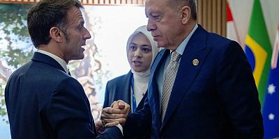 Cumhurbaşkanı Erdoğan, Fransa Cumhurbaşkanı Macron ile görüştü