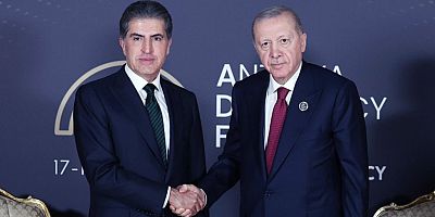 Cumhurbaşkanı Erdoğan IKBY Başkanı Barzani ile görüştü