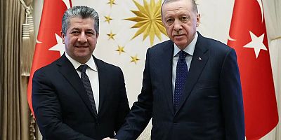 Cumhurbaşkanı Erdoğan, Mesrur Barzani'yi kabul etti