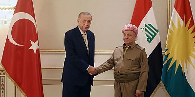 Cumhurbaşkanı Erdoğan, Mesut Barzani ile görüştü