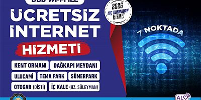 DBB, 7 noktada ücretsiz internet hizmeti sunuyor