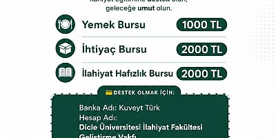 Dicle Üniversitesi İlahiyat Fakültesi Geliştirme Vakfı Öğrencilerin Geleceğine Destek Oluyor