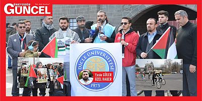 Dicle Üniversitesi Öğrencilerinden Filistin'e Destek Bisiklet Turu