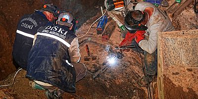 DİSKİ Ana Kolektör Hattındaki Arızayı Kısa Sürede Giderdi