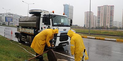 DİSKİ’de kuvvetli sağanak mesaisi