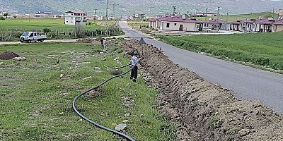 DİSKİ, Dicle ve Hani’de kırsal mahallelerin içme suyu hattını genişletti