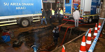 DİSKİ, Şehitlik’te ana hat arızasını giderdi