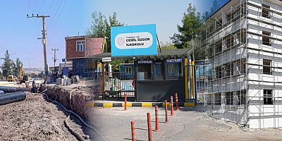 DİSKİ, Silvan yolundaki içme suyu hattını taşıdı; iki okul şebekeye bağlandı