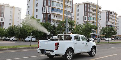 Diyarbakır Büyükşehir Belediyesi İlaçlama çalışmaları devam ediyor