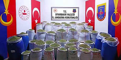 Diyarbakır’da 1,3 ton esrar ele geçirildi