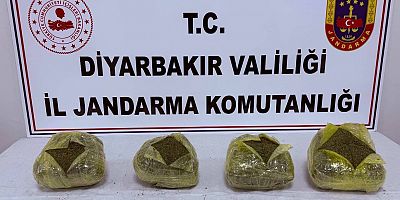 Diyarbakır'da 20 kilogram uyuşturucu ele geçirildi