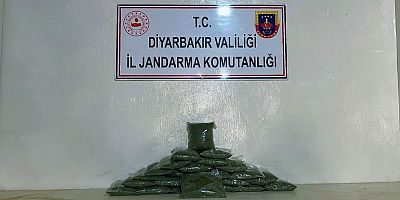 Diyarbakır'da 25 kilogram esrar ele geçirildi