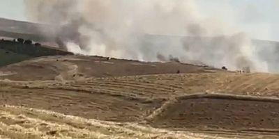 Diyarbakır'da 50 dönüm ekili alan yandı