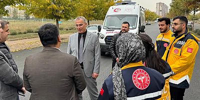 Diyarbakır’da ambulansların trafikte karşılaştığı sorunlar yerinde incelendi