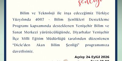 Diyarbakır’da Bilim Şenliği Heyecanı: “Dicle’den Akan Bilim” Başlıyor