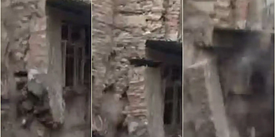 Diyarbakır'da çöken 5 katlı binanın kamera görüntüsü ortaya çıktı