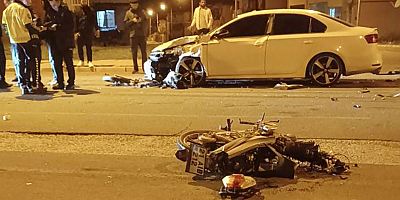 Diyarbakır'da feci kaza: Motosiklet sürücüsü ağır yaralandı