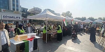 Diyarbakır’da Filistin’le Dayanışma Gazze Yararına Yardım Kermesi Düzenlendi