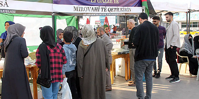 Diyarbakır'da Filistin yararına kermes açıldı