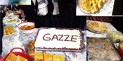 Diyarbakır'da Gazze yararına kermes düzenledi